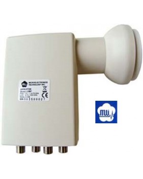 LNB Quad 0.2 dB - 40mm - MTI Pro - MTI AK54 XT2N – 3 ans de garantie