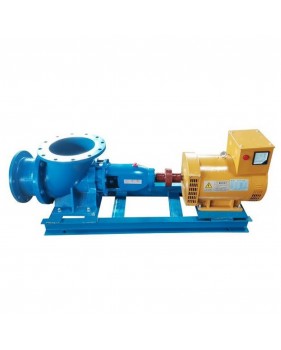 Hydro turbine électrique à flux axial tête basse, 230V - 8KW - Hauteur d'eau 5m, débit d'eau 150-200 l/sec