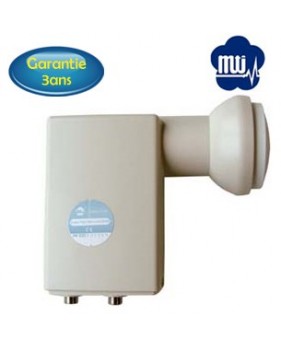 LNB Twin 0,2db - 40mm - MTI - High Line - AP 82 XT2N – 3 ans de garantie