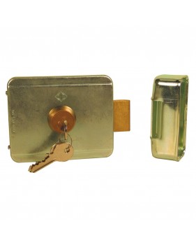 Serrure électrique à pêne basculant avec cylindre rond 60 mm même clé - 12V V90CR60MC