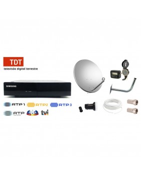 Kit complet TDT SAT pour la réception des chaines portugaises par satellite