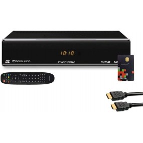 Thomson Récepteur Tv Satellite Hd + Carte D'accès Tntsat V6