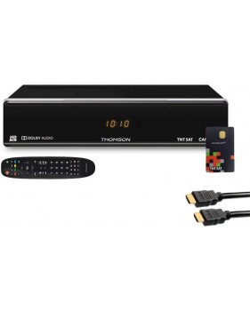 Thomson Récepteur Tv Satellite Hd + Carte D'accès Tntsat V6 + Câble Hdmi