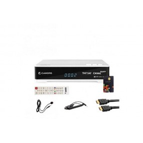 Récepteur Tv Satellite Hd + Carte Tntsat V6