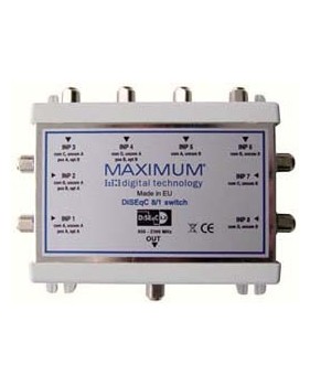 Commutateur DiSEqC 2.0 - étanche - 8 entrées / 1 sortie - Best