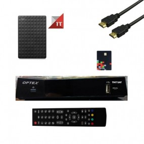 Kit Satellite Ors 9990 Tntsat+ Carte Tntsat  + Disque Dur 1to