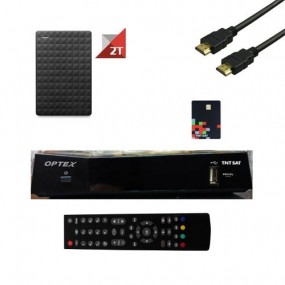 Kit Satellite Ors 9990 Tntsat+ Carte Tntsat  + Disque Dur 2to 