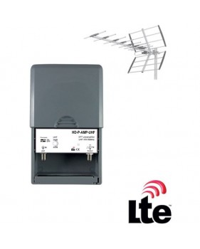 Préamplificateur De Mât Uhf Terrestre Tnt Gain 38db