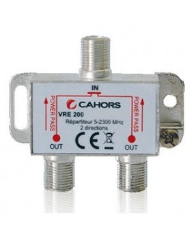 Répartiteur Cahors VRE 200 à 2 directions - 1 entrée/2 sorties - 5/2300 MHz
