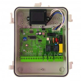 Armoire de commande 230 V EA244C Pour Portails Coulissants et barrières automatiques, pour 1 moteur