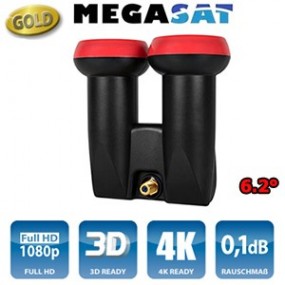 LNB Monobloc 6.2° Single - 0,1 dB - 40mm - Megasat Diavolo - 3 ans de garantie