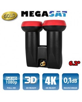 LNB Monobloc 6.2° Single - 0,1 dB - 40mm - Megasat Diavolo - 3 ans de garantie