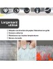 Ruban Imperméable à Haute Température Feuille d'Aluminium 200mm x 5m Butyle Epais Mur Piscine Toit Fissure Réparation de Conduit