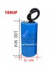 Condensateur de démarrage avec coque en plastique, cellule électrolytique, CD60, 450V, 450ylique, 100UF 100x50mm