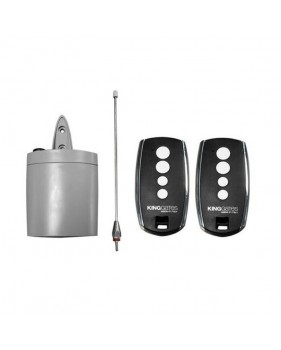 Pack Récepteur Bicanal KING-GATES FREDDY 2 + 2 Télécommandes STYLO 4K - IP55, 480 Utilisateurs, 433.92 MHz, 504 codes max