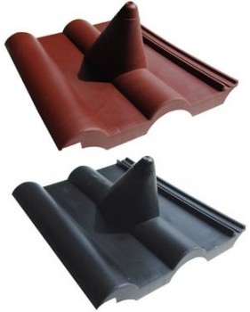 Tuile en plastique avec cône néoprène rouge ou noir