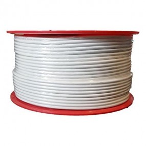 Câble coaxial pour intérieur 17 VATC - Classe A - Full HD 4K - PVC - blanc - Bobine plastique 100m