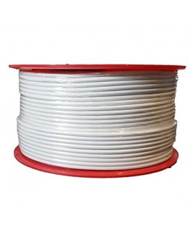 Câble coaxial pour intérieur 17 VATC - Classe A - Full HD 4K - PVC - blanc - Bobine plastique 100m