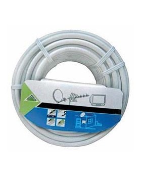 Câble coaxial 17 VATCA intérieur Classe B - PVC - blanc - 50m