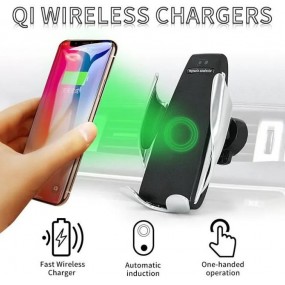 Support Pour Smartphone De Voiture Avec Chargeur Sans Fil