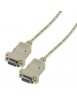 Câble null-modem croisée - 1.8m - dsub9 femelle vers dsub9 femelle - RS232