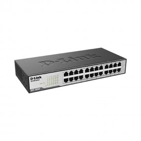Switch Ethernet 24 ports 10 / 100Mbps - D-Link DES-1024D - Métallique & Rackable, jusqu'à 200 Mbps par port