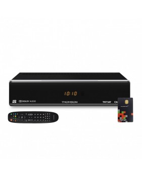 Thomson Récepteur Tv Satellite Hd + Carte D'accès Tntsat V6 Astra 19.2e