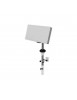 Antenne Satellite Plate CAMP 38 - LNB pour Camping Car Mobile-Home Caravane 33.7 db – 12.75 GHz en Blanc Argent