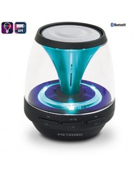 Enceinte lumineuse Bluetooth SPARK - 4 modes lumineux - FM - Metronic