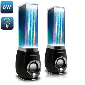 Speakers Water dancing - Jeu d’eau et de lumière multicolores - 6W - USB - Metronic