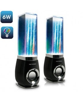 Speakers Water dancing - Jeu d’eau et de lumière multicolores - 6W - USB - Metronic