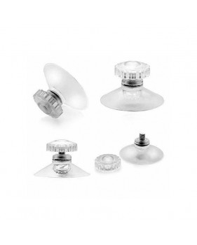 Lot de 4 socles à ventouses avec leurs vis pour Antenne UHF Omnidirectionnelle - pour camping-car, caravane, camions et bateaux