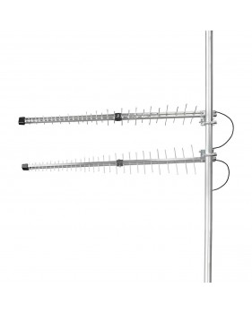 Antenne 3g/ 4g Gsm / 3g / 4g | Pour L'éxterieur | 698-2700 Mhz | Gain: 15 Db | Argent