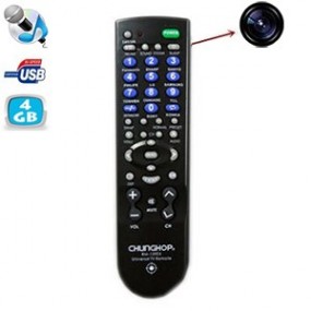 Télécommande universelle téléviseur avec caméra cachée - Batterie 450mAh - DVR - Mémoire interne 4 Go