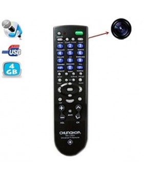 Télécommande universelle téléviseur avec caméra cachée - Batterie 450mAh - DVR - Mémoire interne 4 Go