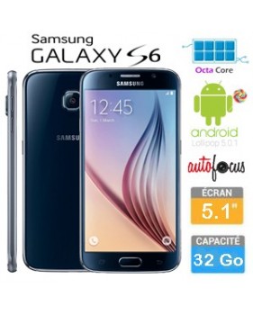 Smartphone Samsung Galaxy S6 32 Go Noir Cosmos