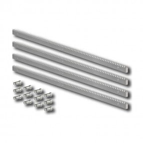 Crémaillère module 4 en acier galvanisé 30x12 - 4 mètres - crem30x12 4