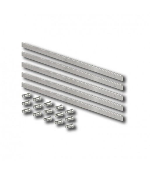 Crémaillère module 4 en acier galvanisé 30x12 - 5 mètres - crem30x12 5