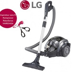 Aspirateur Traineau Sans fil - LG CORDZERO ROBO SENSE VWR 514SA - Sans Sac - 80 dB - 620W - Gris - Batterie Li-ion 80V