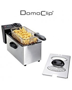 Friteuse électrique 3L - 2000W - Acier inox chromé - DOMOCLIP DOM152