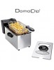 Friteuse électrique 3L - 2000W - Acier inox chromé - DOMOCLIP DOM152