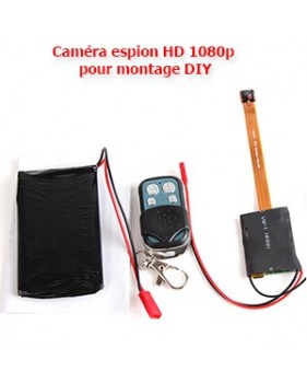 Caméra espion HD 1080p pour montage DIY - avec détection de mouvement - vision nocturne IR- MicroSD jusquà 32Go