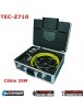 Caméra vidéo d’inspection de tuyau endoscope - canalisation conduit debouchage - couleur - USB - 20m - TEC-Z710