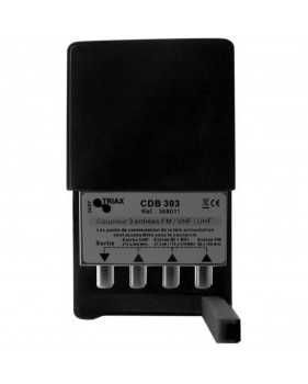 TRIAX CDB 303 Coupleur de Bande 3 entrées VHF ou DAB / FM, UHF