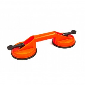 Porte-verre Ventouse avec double tête 60 Kg max HBM - Diamètre 118mm, Pour ateliers, garages, chantiers de construction, menuise