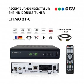 Récepteur Enregistreur Décodeur TNT HD Double Tuner CGV Etimo