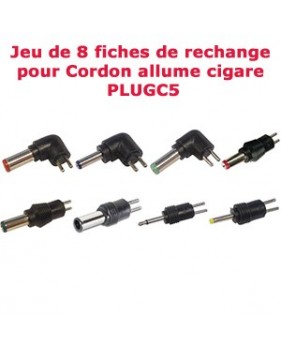 Jeu de 8 fiches de rechange pour Cordon allume cigare PLUGC5