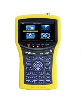 Mesureur De Champ Terrestre Et Tnt Hd - Dvb-t2 - Mpeg 4 - Satlink Ws 6935 - Écran Lcd 4.3 Pouces