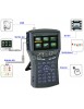 Mesureur de Champ Satellite Combo DVB-S et terrestre DVB-T SATLINK WS6936 avec analyseur de spectre - écran LCD de 4,3 pouces