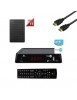 Kit Récepteur Satellite Thr 7620 Fransat+ Carte Fransat Valable 4 Ans + Disque Dur 1to + Hdmi